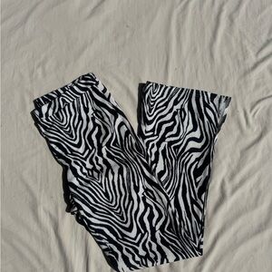 Zebra print pants